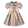 British Children's Dress - Apricot Plaid Princess Skirt