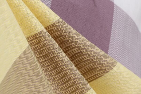 Elegant Yellow Checkered Bow Dress: British Church Style