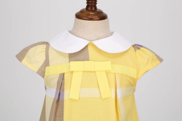 8672177e Stylish Girls’ Church Plaid Dress for Summer
