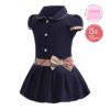 Timeless Elegance: Classic Navy Blue Dress for Kids