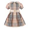 British Children's Dress - Apricot Plaid Princess Skirt