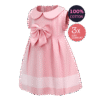 Stride into Summer with the Sweet Pink Striped Bow Dress