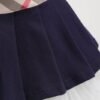 Charming Flower Girl Dress: Organic Cotton & Navy Blue Elegance