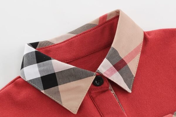 Introducing the Boys' Mini Quentin Rugby Polo - Bright Red