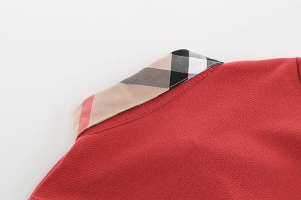 Introducing the Boys' Mini Quentin Rugby Polo - Bright Red