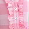 Adorable Peter Pan Collar Pink Gingham Girls Dress