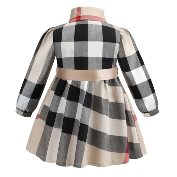 Elegant Doll Collar Plaid Puff Sleeve Dress: A Timeless Addition to Your Wardrobe