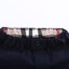 Cuatoro Navy Plaid Trimmed Trousers for Boys