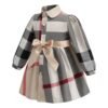 Elegant Doll Collar Plaid Puff Sleeve Dress: A Timeless Addition to Your Wardrobe