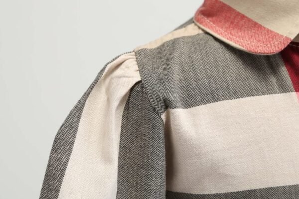 Elegant Doll Collar Plaid Puff Sleeve Dress: A Timeless Addition to Your Wardrobe