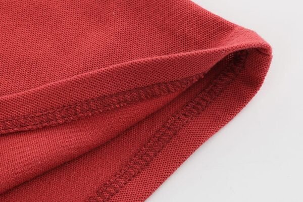Introducing the Boys' Mini Quentin Rugby Polo - Bright Red