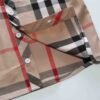 Cautoro Check Print Cotton Poplin Shirt in Beige