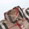 Cautoro Check Print Cotton Poplin Shirt in Beige