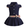 Timeless Elegance: Classic Navy Blue Dress for Kids