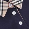 Stylish and Comforting: Miles Brown Cuatoro Boys Navy Blue Vintage Check Polo