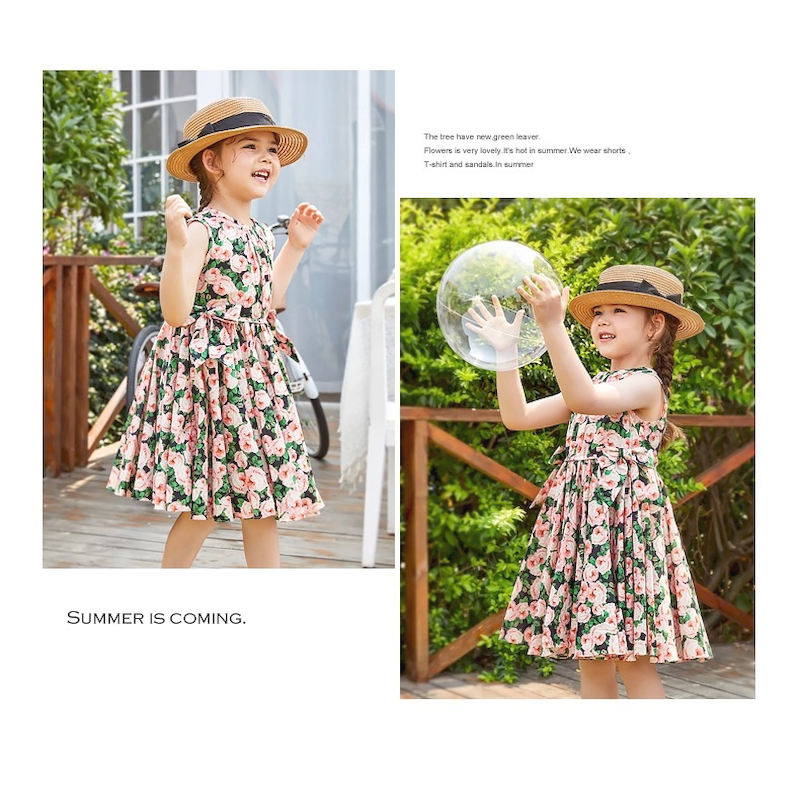 British garden style dress