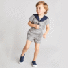 Royal Sailor Children’s Outfit – Regal Summer Elegance for Young Royalty
