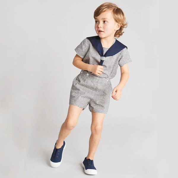 Royal Sailor Children’s Outfit – Regal Summer Elegance for Young Royalty