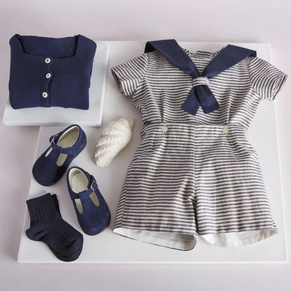 Royal Sailor Children’s Outfit – Regal Summer Elegance for Young Royalty